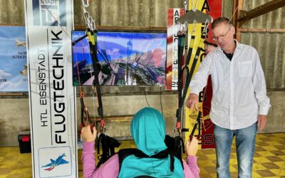 Technik hebt ab, Paragleitsimulator begeistert am Spitzerberg!